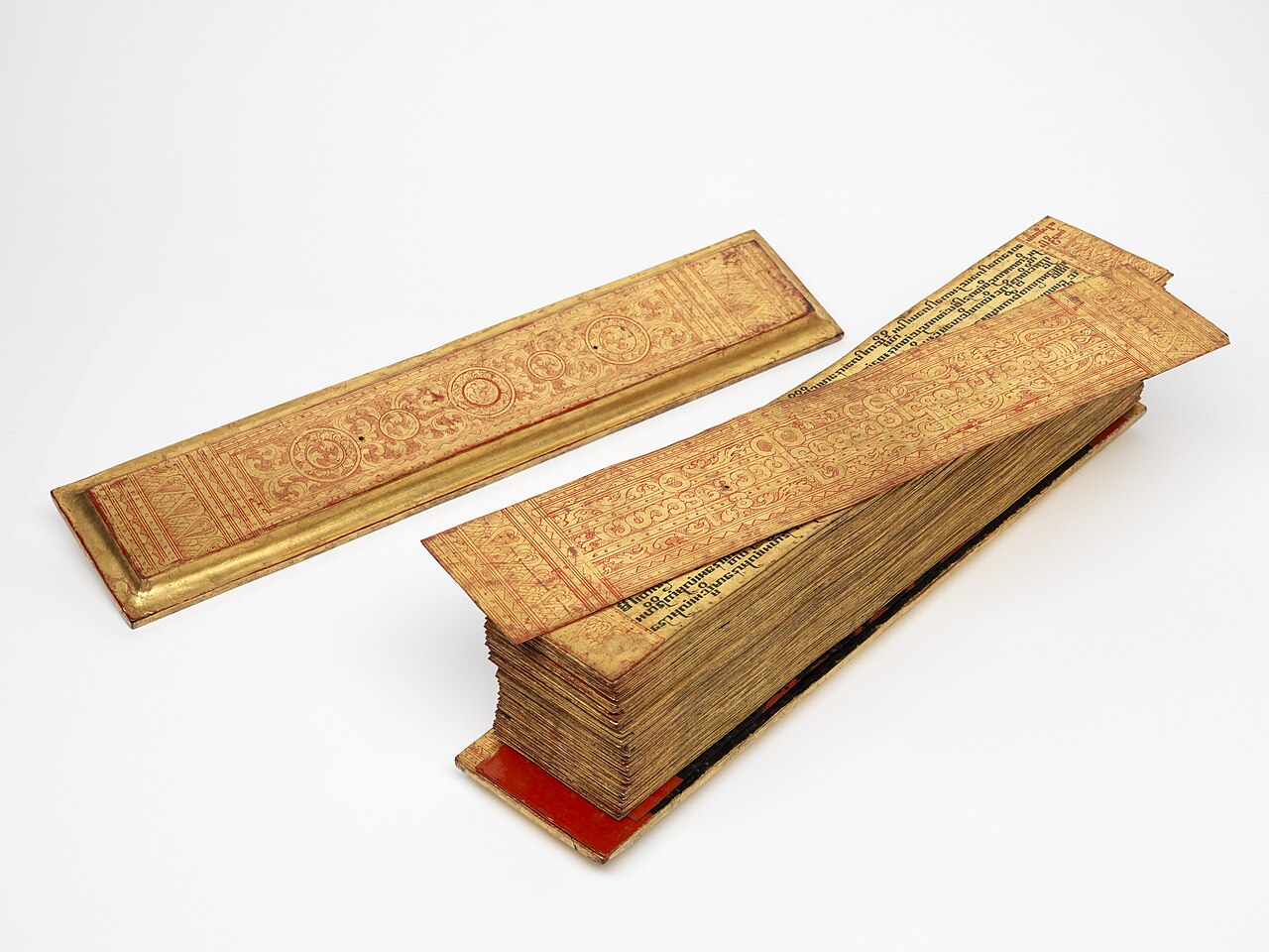 Burmese Pali manuscript on palm leaf