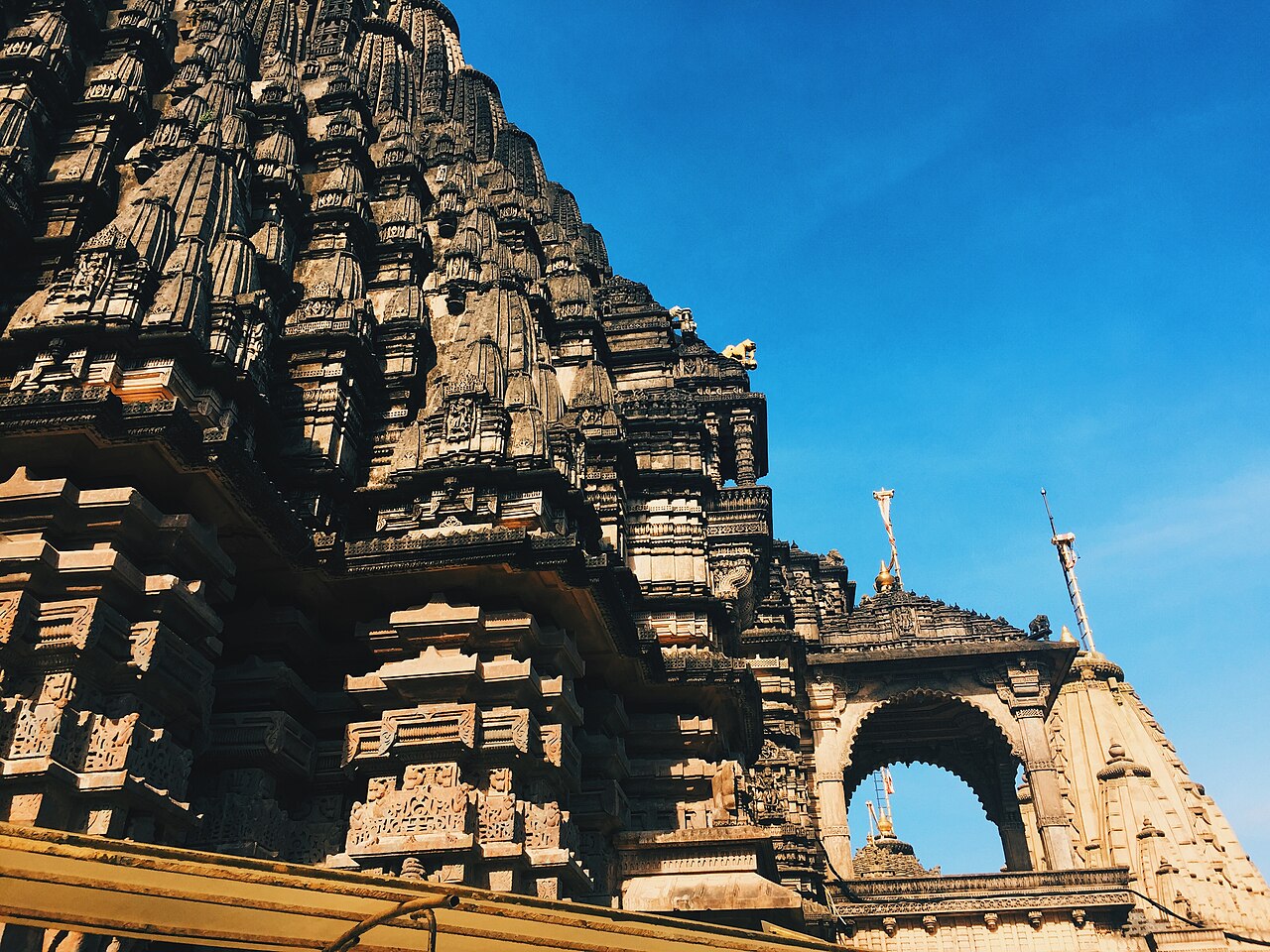 Jain temples on Shatrunjaya hill at Palitana, Gujarat